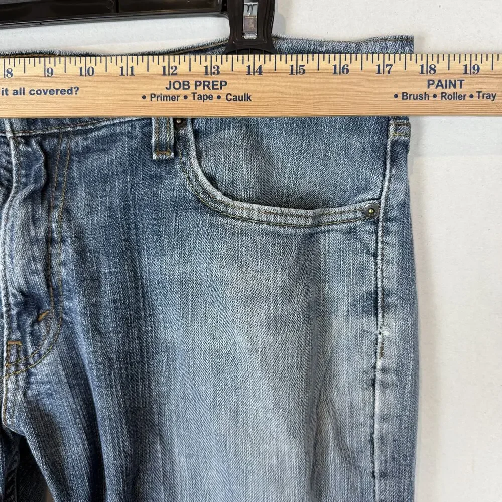 Signature by Levi Strauss & Co. Jeans Mens 34 X 34 Blue Denim Straight Zip‎ Fly